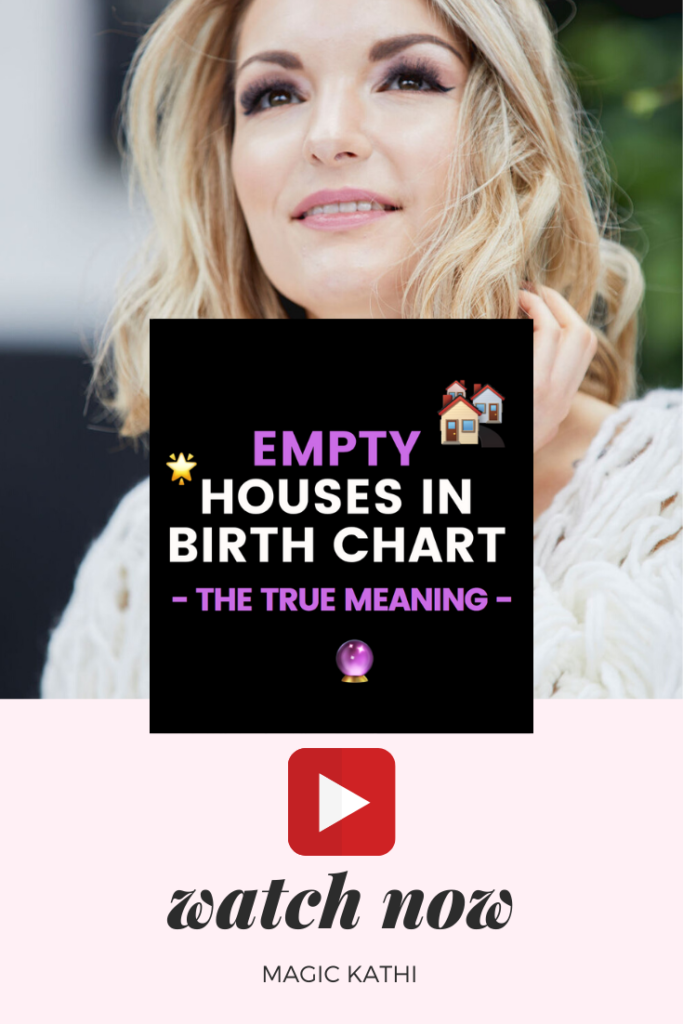What if you have EMPTY HOUSES in your birth chart? Does it mean you don't have this area or even the energy of the zodiac sign in the house? What's going on in this house? Learn the true meaning and how you can work with "empty" houses with me!
