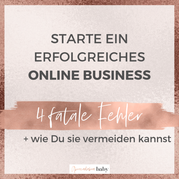 4 fatale Fehler, die Boss Ladys beim Start eines Online Business machen!