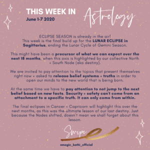 This Week in Astrology: Eclipse Season, Lunar Eclipse in Sagittarius